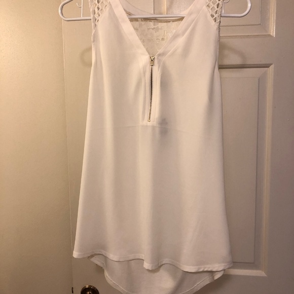 Express for Women Ivory Camisole with Lace Back - Picture 1 of 6
